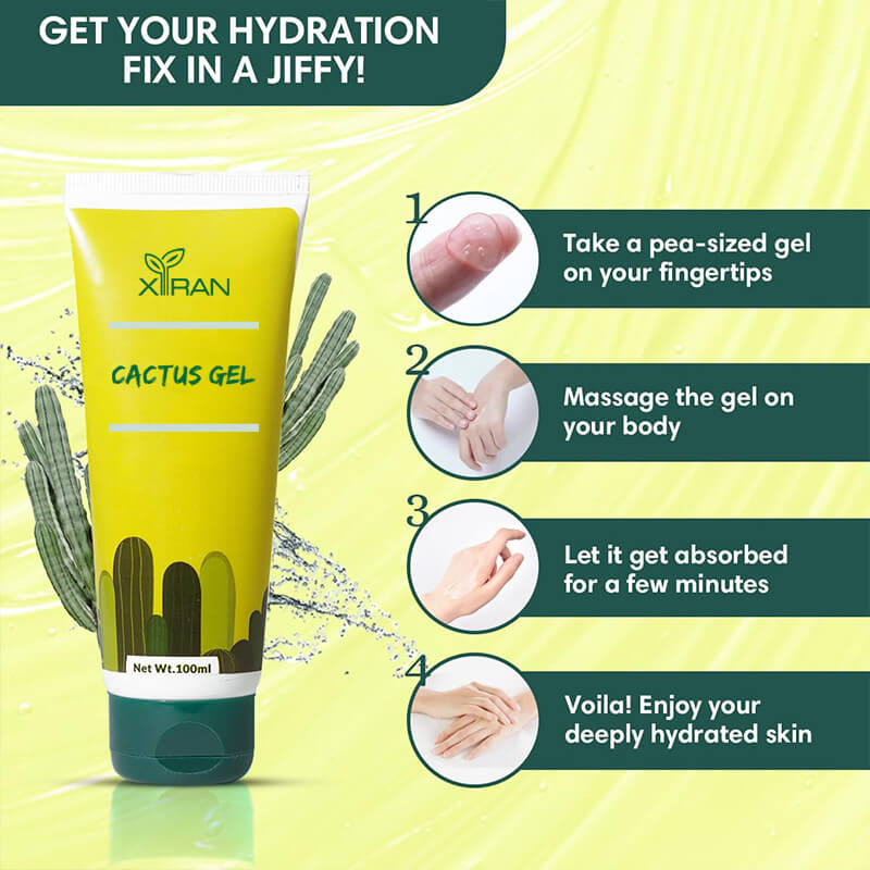 private label cactus face gel 100% natural vegan